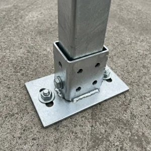 Hot Dipped Galvanized Welding Free Fixed Base Bracket Metal Seismic Bracket