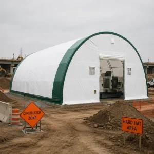 Hot Galvanized Steel Structure Poultry Farm Tent Double Truss Chicken Shed Heavy Duty Poultry House Model 5010025R