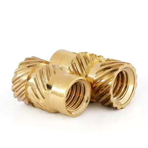 Hot Melt Threaded Insert Customized Size Fully Threaded Brass Nut Sleeve Pre Embedded Knurled Nut