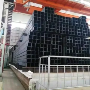 Hot Rolled Black Square Steel Pipe 40x40mm 50x50mm Customise Size for Bridges Boilers Shipbuilding