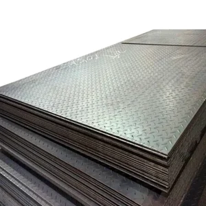 Hot Rolled Carbon Checkered Steel Plate Q235 Q355 Anti Slip Diamond Tread Plate for Floor