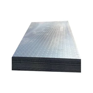 Hot Rolled Carbon Steel Checkered Plate ASTM A36 Diamond Pattern Anti slip Steel Sheet for Industrial Floor Stair Platform