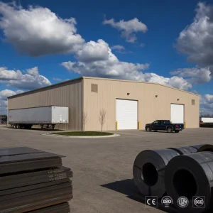 Hot Rolled Clear Span Steel Warehouse Building for Cold Storage Waterproof Approved Manufacturer