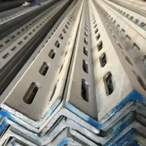 Hot Rolled Equal Angle Steel Perforated Galvanized Carbon Slotted Angle Bar with Holes