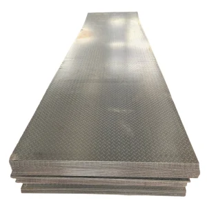 Hot Rolled Mild Steel Q235B ASTM BS Carbon Checkered Plate 4.75mm Thickness for Floor Tread with Welding Process