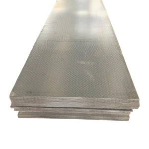 Hot Rolled Mild Steel Q235B ASTM Chequered Steel Plate Sheets for Floor Tread with Welding Bending Cutting Services