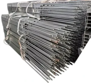 Hot Rolled Non-Alloy Steel H Beam Retaining Wall Posts with Galvanized Welded Threaded Rods