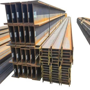 Hot Rolled Non Alloy Steel I Beam GB Standard S235JR S355J2 Structural 9m 12m Length for Building Construction
