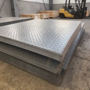 Hot Rolled Q235B Mild Carbon Steel Checkered Plate ASTM BS 5.0mm Floor Tread