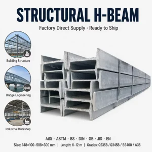 Hot Rolled Steel I Beam Universal I Section Q235B A36 SS400 A992 A572 IPE100-IPE300 6m