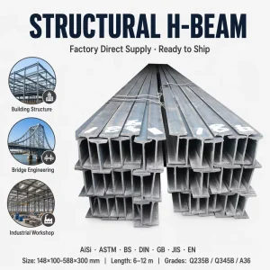 Hot Rolled Steel I Beam Universal I Section Q235B A36 SS400 S355JR S275JR IPE120-IPE360 6m