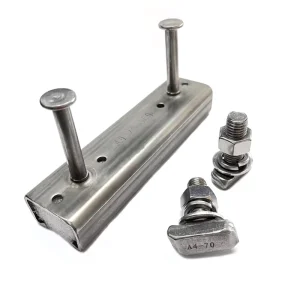Hot Rolled or Cold Rolled Profile Steel Frame Rails Hardware Stainless Steel Cast-in Channel for Bridge or Tower Construction