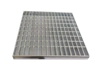 Hot dip galvanized steel grating platform tread plate trench cover plate anti slip heavy duty steel grating