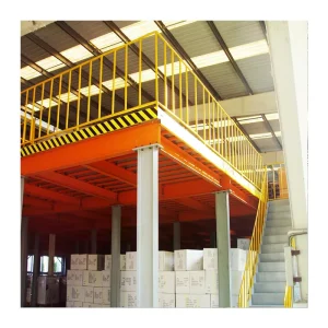 Hw mr67 Factory Price Customized Steel Heavy Duty Corrosion Protection Electrostatic Powder Coated 2 Platform Mezzanine