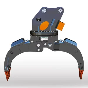 Hydraulic Log Grapple for Excavator Double Cylinder Fits 6 9 Ton Machines