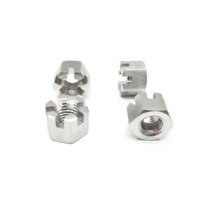 ISO 7035 DIN979 DIN935 DIN937 304/316 Stainless Steel Carbon Steel Zinc Plated Axle Nut Spindle Hex Castled Nut