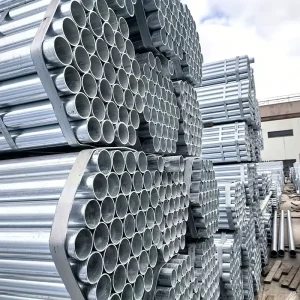 ISO Certified Hot Dip Galvanized Steel Pipe Round GI Tube ERW Carbon Steel Hollow Section for Structural Building
