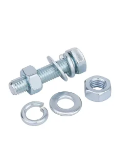 ISO Certified Industrial Steel Fastener for Structural Assembly Zinc Plated Combination Bolt