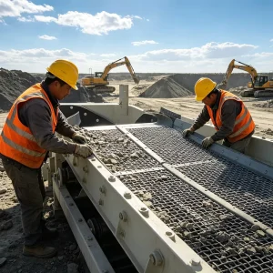 Impact-resistant 65 Manganese Spring Steel Wire Mesh High-frequency Woven Mesh Gold Ore Screening Mesh Stacked Screen Mesh