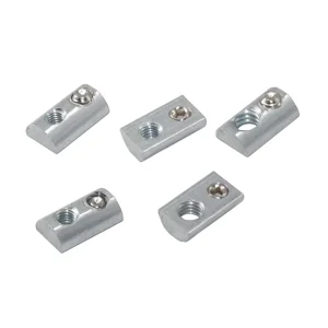 Imperial 10 Series Steel Roll in T Nut with Set Screw Blue black Zinc plated 10-32 1/4-20 for Aluminium Extrusion#5785#5786