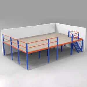 Independent Warehouse Mezzanine Floor Heavy Duty Rigid Frame for Distribution Center and 3PL Logistics Hub