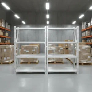Industrial All Steel Storage Shelving Bolt Free Design for Quick Installation in Automotive Shops and Maintenance Facilities
