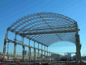Industrial Arch Truss Steel Structure Curved Tube Truss Roof for Outdoor Warehouse and Workshop Storage Shed