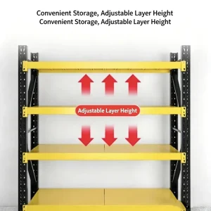 Industrial Boltless Stack Rack 500kg/Layer Duty Steel Shelving Anti-Rust Coated Unit for Warehouse Logistics Garage Shop