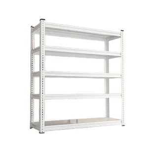 Industrial Boltless Steel Shelf 300kg/Level Warehouse Rack Corrosion Protected Powder Coated Metal Structure