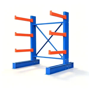 Industrial Cantilever Storage Rack System Single Double Sided Cold Rolled Steel Adjustable Arms Powder Coated Heavy Duty