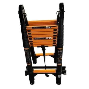 Industrial Carbon Steel Foldable Ladder 3.7m Extendable for Building Construction & Attic Use