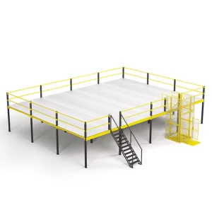 Industrial Cold Rolled Steel Boltless Mezzanine Racking System Corrosion Protection Multi Layer 4mm Thick Powder Coated Storage