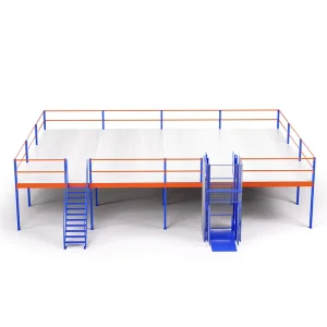Industrial Cold Rolled Steel Boltless Mezzanine Racking System Corrosion Protection Multi Layer Storage Platforms Painted
