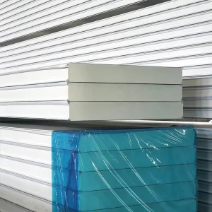 Industrial Cold Room Sandwich Panel 4 X 8 Fire Rated B1 PIR Polyurethane Foam Insulation Panels 40-45kg/m3 Density Lifetime