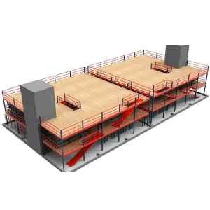 Industrial Construction Material Powder Coating Warehouse Suppliers Q235 Storage Heavy Duty Mezzanine Floor Pallet Racking