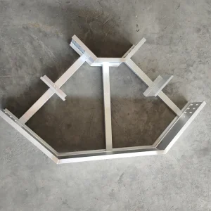 Industrial Construction Steel Ladder Cable Tray with Horizontal Elbow Tee HDG Finish 200kg Capacity