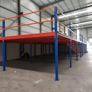 Industrial Corrosion Resistant Metal Mezzanine Racks System Bolt Structured Powder Coating Steel Shelves for Stacking Racks