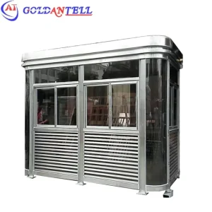 Industrial Design Factory Shelter Waterproof Guard House Stainless Steel Parking Booth Kiosk
