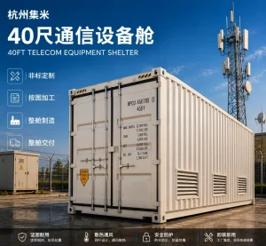 Industrial Equipment Shelter Container 40HC Customized Enclosure for Generator Compressor Electrical and Mechanical Equipment