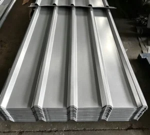 Industrial Grade AZ41 Z60 Color Coated SGCC Corrugated Steel Roof Panels Full Hard 0.2 1mm Thickness CE Cutting Model