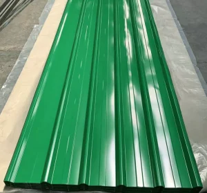 Industrial Grade AZ41~AZ60 Color Coated SGCC Corrugated Steel Roof Panels Full Hard 0.2-1mm Thickness Model Cutting