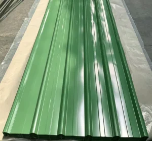 Industrial Grade AZ41~AZ60 Color Coated SGCC Corrugated Steel Roof Panels Full Hard 0.2-1mm Thickness Model Cutting