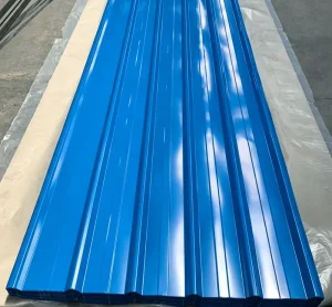 Industrial Grade AZ41~AZ60 Color Coated SGCC Corrugated Steel Roof Panels Full Hard 0.2-1mm Thickness Model EN Cutting