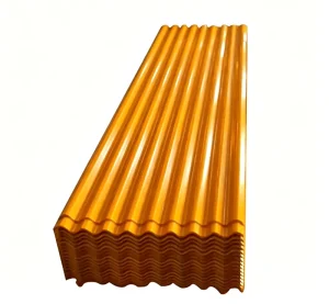 Industrial Grade Color Coated AZ41-AZ60 Corrugated Steel Roofing Sheets Full Hard 0.2-1mm Thickness Cutting Service