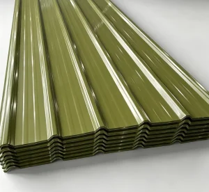 Industrial Grade Color Coated Cold Rolled AZ41 AZ60 Corrugated Steel Roofing Sheets Full Hard 0.2 1mm Thickness EN Cutting