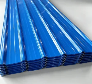 Industrial Grade Color Coated Cold Rolled AZ41 AZ60 Corrugated Steel Roofing Sheets Full Hard 0.2 1mm Thickness EN Cutting
