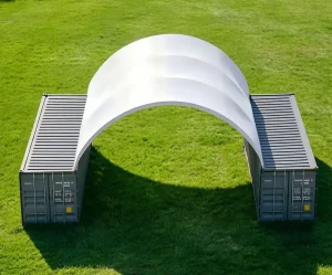 Industrial Grade Galvanized Steel Canopy Weather Resistant UV Block Easy Assembly for Outdoor Equipment Storage