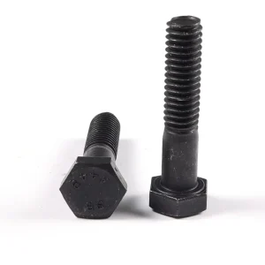 Industrial Grade M16 M64 Steel Structure Bolt High Strength Black Oxide Heavy Hex Bolt with Washer