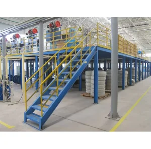 Industrial Heavy Duty 1 Layer Corrosion Protected Boltless Mezzanine Flooring System Powder Coated Steel Racking Platform