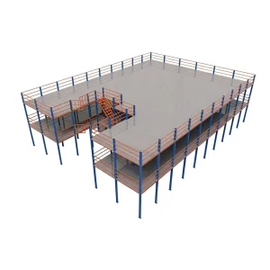Industrial Heavy Duty Multi tier Warehouse Rack Steel Mezzanine Floor Storage Racking Systems Manufacture Factory